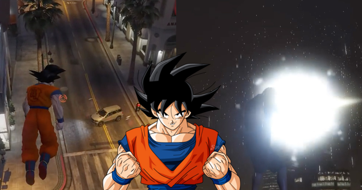 Son Goku jouable dans GTA V !!!